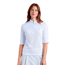 Load image into Gallery viewer, NVO Noa II Mock Womens Golf Polo - White/XL
- 3