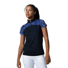 Load image into Gallery viewer, Daily Sports Andria 1/2 Zip Cap Sleeve W Golf Polo - Navy/L
- 1