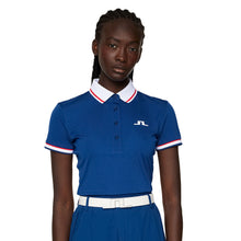 Load image into Gallery viewer, J. Lindeberg Desiree Womens Golf Polo - Estate Blue/L
- 1