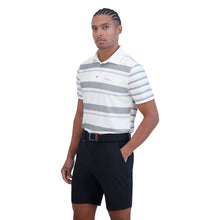 Load image into Gallery viewer, Ben Sherman Melange Stripe Mens Golf Polo - Light Gray/XXL
- 1