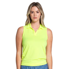Load image into Gallery viewer, Lucky In Love Exclusive Tie Womens Tennis Tank - Neon Yellow/M
- 1