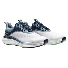 Load image into Gallery viewer, FootJoy Quantum Mens Golf Shoes - Wt/Pecoat/Aqua/2E WIDE/12.0
- 9