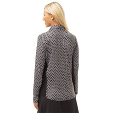 Load image into Gallery viewer, SanSoleil SolCool LS Print Mock Wmns Golf Pullover
- 2