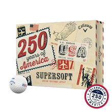 Load image into Gallery viewer, Callaway Supersoft Limited Golf Balls - Dozen - AMERICA 250
- 4