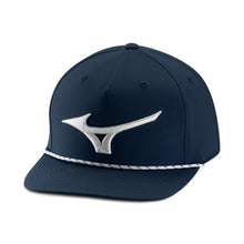 Load image into Gallery viewer, Mizuno Runbird Rope Golf Hat - Navy/Wht
- 1