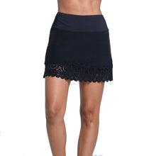 Load image into Gallery viewer, Lucky In Love Laser Bloom 15.5 Inch Wmn Golf Skort - Black/L
- 1