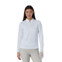 Load image into Gallery viewer, Daily Sports Peoria Long Sleeve Womens Golf Polo - White/XL
- 1