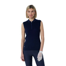 Load image into Gallery viewer, Daily Sports Madelene Womens Sleeveless Golf Polo - Navy/L
- 1