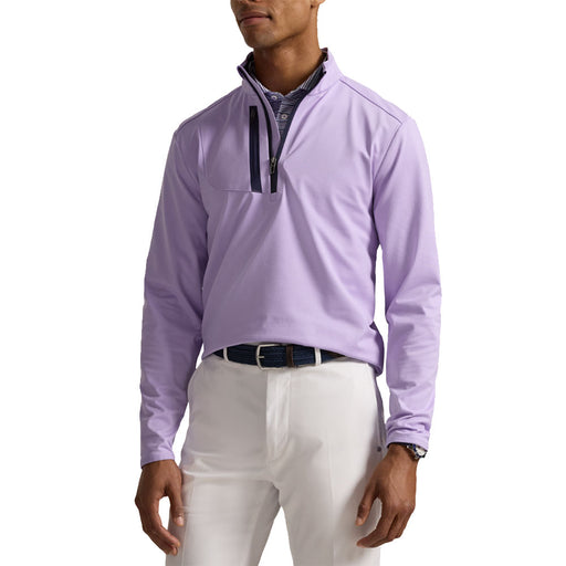 RLX Golf LS Lux Perf Driver QZ Mens Golf Pullover - Powder Purple/XL