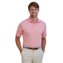 Load image into Gallery viewer, Fairway & Greene Mini Stripe Mens Golf Polo - Coral/XL
- 2