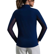 Load image into Gallery viewer, Ibkul Essential Solid Mock LS Womens Golf QZ
- 2