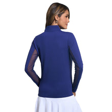 Load image into Gallery viewer, Ibkul Essential Solid Mock LS Womens Golf QZ
- 9