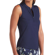 Load image into Gallery viewer, Puma Golf Aerlon Mock Womens SL Golf Polo - Deep Navy/L
 - 1