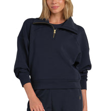 Load image into Gallery viewer, Rhone DreamGlow Half Zip Womens Golf Pullover - Navy Blue/L
 - 1