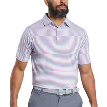 Load image into Gallery viewer, FootJoy Balance Stripe Lisle Mens Golf Polo - Sky/Wt/Dnm/P Lm/XL
- 5