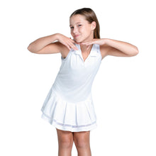 Load image into Gallery viewer, Lucky in Love It's a Win Girls Golf Dress - White/M
- 1