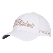 Load image into Gallery viewer, Titleist Tour Performance Mens Golf Hat 2025 - Wht/Soft Pink/One Size
- 21