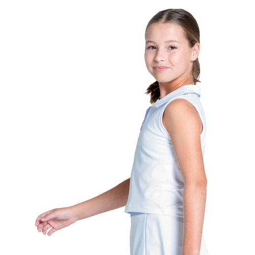 Lucky In Love Club Zip Sleeveless Golf Polo - 2