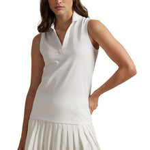Load image into Gallery viewer, RLX Polo Golf Air Tech Scallop SL Womens Golf Polo - Ceramic White/L
- 1