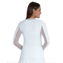 Load image into Gallery viewer, Ibkul Essential Solid LS Crew Mesh Wmn Tenns Shirt
- 2