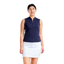 Load image into Gallery viewer, NVO Fergie Mock Womens Golf Polo - Navy/XL
- 1