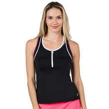 Load image into Gallery viewer, Sofibella Amore Mio Racerback Women Tennis Tank - Black/L
- 1