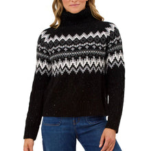 Load image into Gallery viewer, Krimson Klover Bluebird Turtleneck Womens Sweater - Black/L
- 1