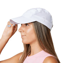 Load image into Gallery viewer, Sofibella Snap Women's Tennis Hat - White/One Size
- 5