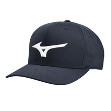 Load image into Gallery viewer, Mizuno Tour Vent Snapback Golf Hat - Navy/White/One Size
- 2