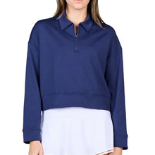 Load image into Gallery viewer, Sofibella Staples Quarter-Zip Womens Golf Pullover - Navy/XL
- 3