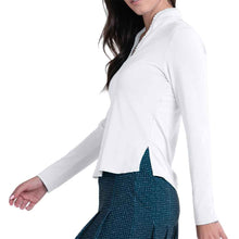 Load image into Gallery viewer, Lucky in Love Pleat Neck Wns Longsleeve Golf Shirt
- 9