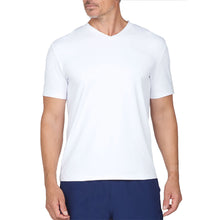 Load image into Gallery viewer, Ibkul Solid Short Sleeve V Neck Mens Tennis Shirt - White/XL
- 7
