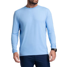 Load image into Gallery viewer, Ibkul Long Sleeve Crewneck Mens Tennis T-Shirt - Peri/XL
- 4