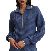 Load image into Gallery viewer, Varley Morwenna Half Zip Knit Womens Pullover - Bijou Blue/L
- 1