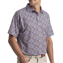 Load image into Gallery viewer, FootJoy Meadow Print Lisle Mens Golf Polo - Blk/Violet/Pink/XXL
- 4