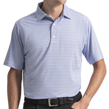 Load image into Gallery viewer, FootJoy Flip Stripe Lisle Mens Golf Polo - Violet/Wht/Pink/XL
- 1