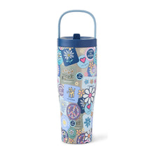 Load image into Gallery viewer, Life Is Good Floral Sticker 30oz Stainless Go Cup
- 2