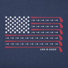 Load image into Gallery viewer, Life Is Good Golf Flag CrusherLite SS Mens T-Shirt
- 2