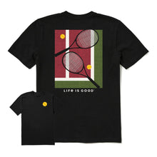 Load image into Gallery viewer, Life Is Good Tennis Court SS Crusher Mens T-Shirt - Faded Black/XXL
- 1