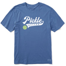 Load image into Gallery viewer, Life Is Good Stay Pickle Baller SS Mens T-Shirt - Vintage Blue/XXL
- 1