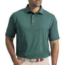 Load image into Gallery viewer, FootJoy Micro Feeder Stripe Lisle Mens Golf Polo - Field Green/Nvy/XXL
- 1