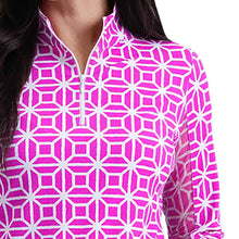 Load image into Gallery viewer, Ibkul Carolyn LS Mock Womens Golf QZ
- 6