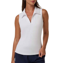 Load image into Gallery viewer, Travis Mathew Skyloft Light Womens SL Golf Polo - White/L
- 5