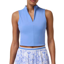 Load image into Gallery viewer, Travis Mathew Moveknit Afterglow Womens Golf Polo - Cornflower Blue/M
- 1