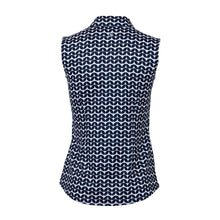Load image into Gallery viewer, Jofit Sleeveless Midnight Leaves Womens Golf Polo
- 2