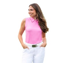 Load image into Gallery viewer, Jofit Mindy Sleeveless Rosebud Womens Golf Polo
- 3