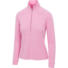 Load image into Gallery viewer, Greg Norman Freedom Performance Wmns Golf 1/2 Zip - Pink Dream Hthr/XL
- 1