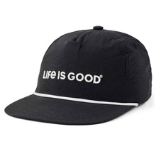 Load image into Gallery viewer, Life is Good Life Is Good Unisex Nylon Rope Hat - True Black/One Size
- 1
