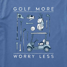 Load image into Gallery viewer, Life Is Good Golf More Worry Less Crsh SS Mens Tee
- 2