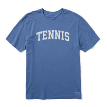 Load image into Gallery viewer, Life Is Good Tennis Arch Crusher Boxy Women Tee - Cornflower Blue/XL
- 1